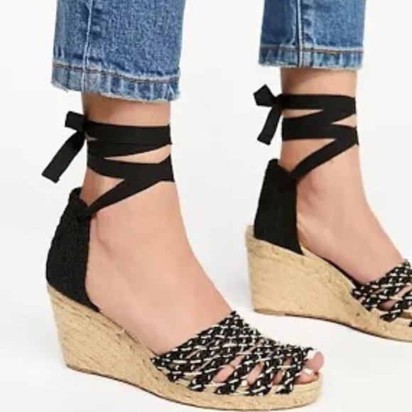 Free People Amalfi Coast Wedges Sandals - Picture 1 of 8